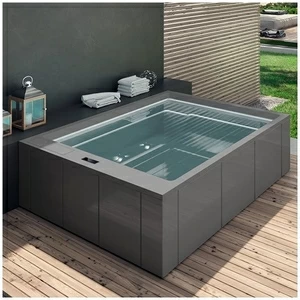 Бассейн Gruppo Treesse Muse Plus-V212I-SE прямоугольный встроенный серый