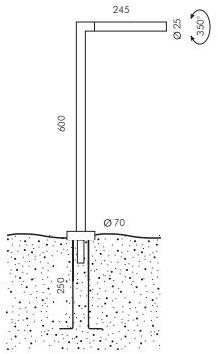 SIMES Светодиодный столбик из литого алюминия Spillo sun-id-1354918 - Вид №4
