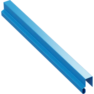 П-планка для профнастила 20x10x15 мм 2 м 0.4 мм RAL 5005 синий