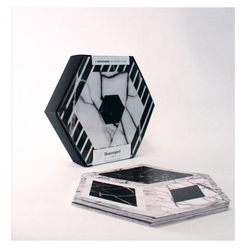 BEAUREGARD Наклейка на стену из нетканой бумаги с рисунком L'hexagone sun-id-1470573 - Вид №3