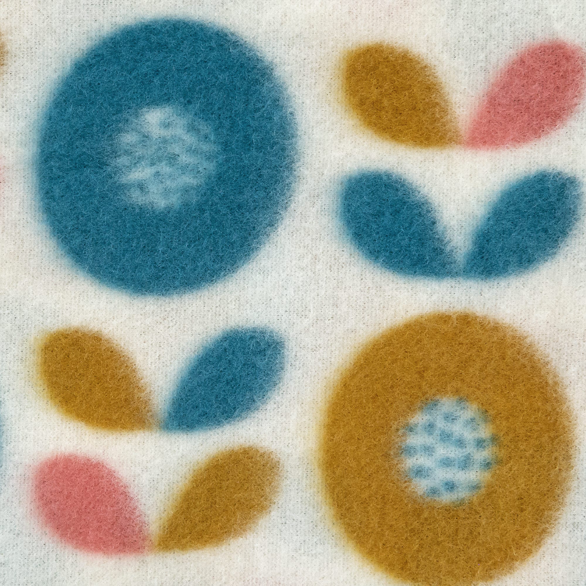 82304521 Плед «Motive», 130х170 см, флис, цвет жёлтый/синий Santreyd  - Вид №1