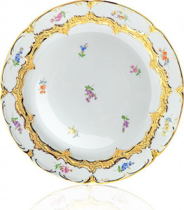 68811 Meissen Блюдо для торта 30см "Форма - Б" (россыпь цветов) Фарфор
