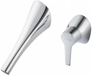 JUSTIME Смеситель для умывальника настенный на 2 отверстия из хромированной латуни Nature 6927-x2-80cp