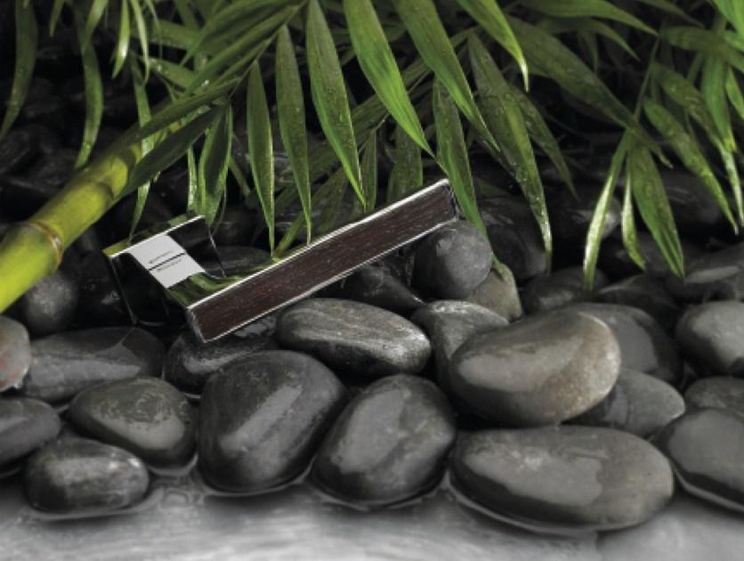 LINEA CALI' Ручка из хромированной латуни на розетке Zen wengé sun-id-1486521 - Вид №1