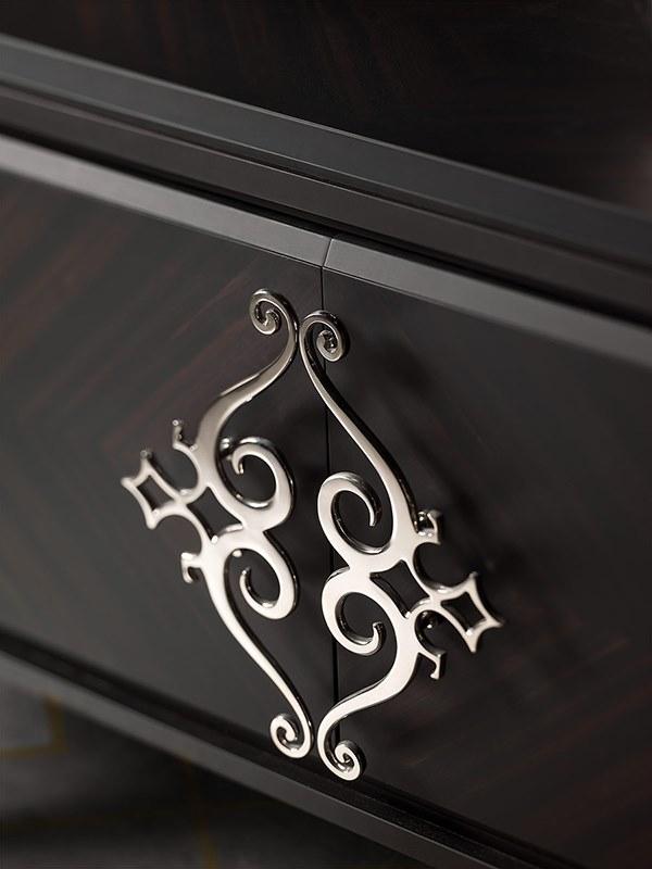 Prestige Комод из черного дерева с распашными дверцами Gran duca Cva044 - Вид №3