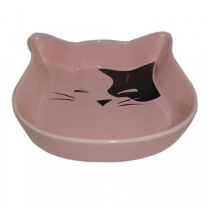 ПР0044104 Миска для животных Kitty розовая керамическая 15,5х3см 220мл Foxie