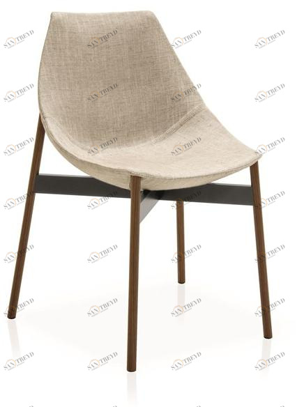 PIANCA Стул с обивкой из ткани с трубчатым основанием sun-id-1494032