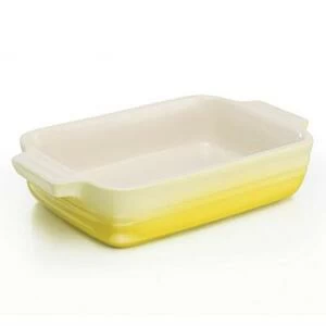 Блюдо прямоугольное Le Creuset, каменная керамика, 26х17 см, желтое