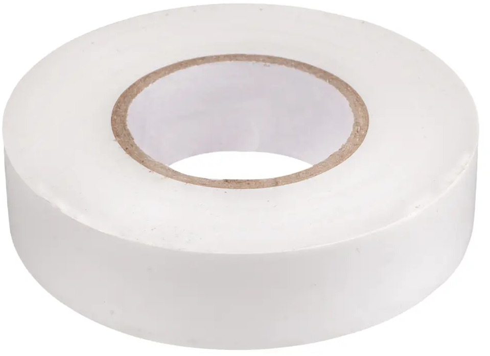 Изолента IEK белая ПВХ для профессиональной изоляции проводов 12462886