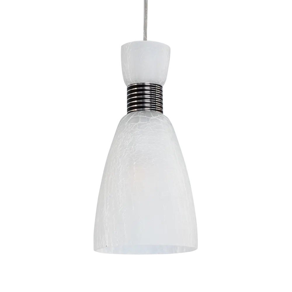 Подвесной светильник Лоск 1xE14x60 Вт, металл/стекло, цвет хром/белый MW-Light STLM-2089015