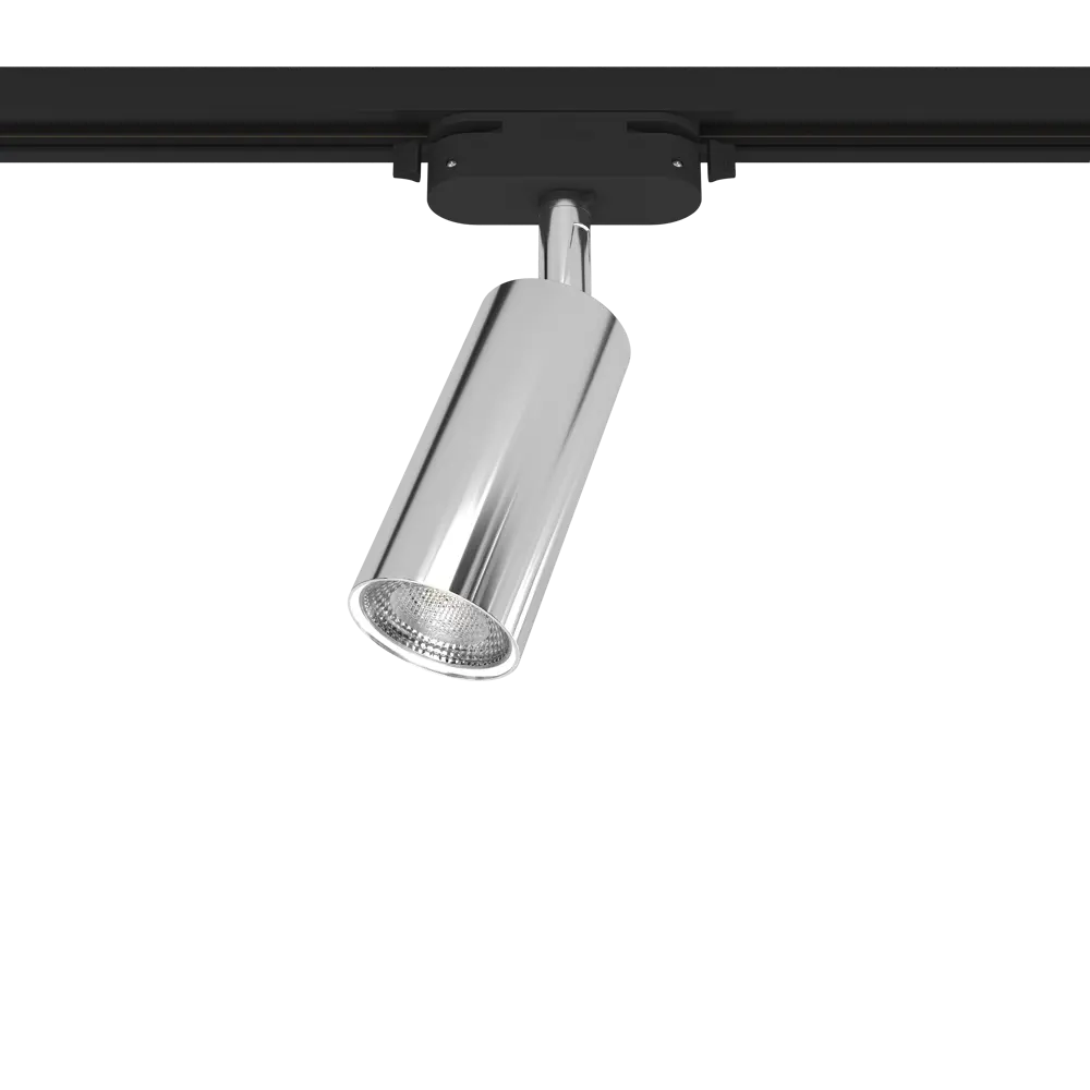 Трековый светильник спот поворотный Ritter Artline 55x100мм под лампу GU10 до 2.6м² металл цвет хром 84846871 STLM-2006993 