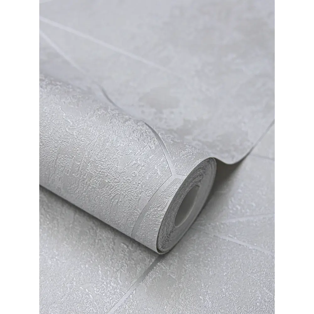 Обои флизелиновые Wallsecret Pazzle светло-серые с геометрическим рисунком 89416664 STLM-1565567 - Вид №2