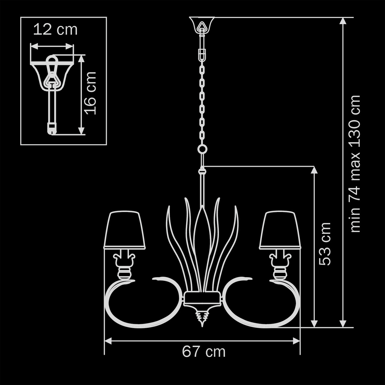 Подвесная люстра Lightstar Antique 783081 LIGHTSTAR ДИЗАЙНЕРСКИЕ, ANTIQUE 057540 Бежевый  - Вид №1