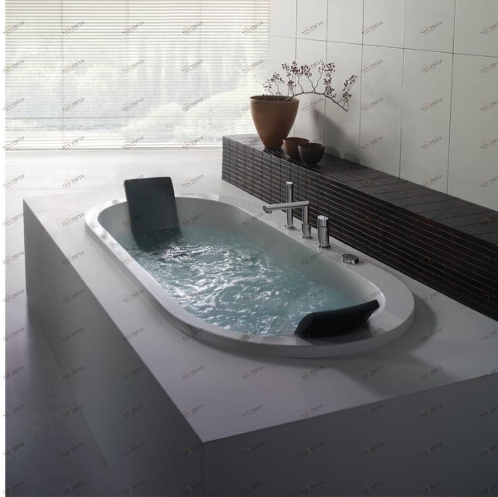 Ванна встраиваемая с аэро и гидромассажем Yuma 180 см Karolitalia BLUBLEUYUMABLUMIX180