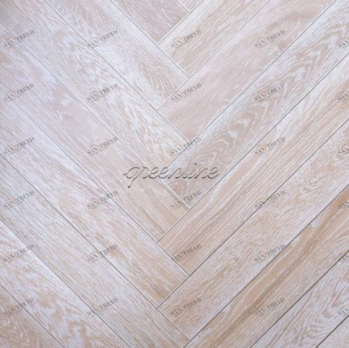 Паркет Ёлка GreenLine Витория Дуб Натур с брашью (Текстурированная) 500х125 мм 1900200036