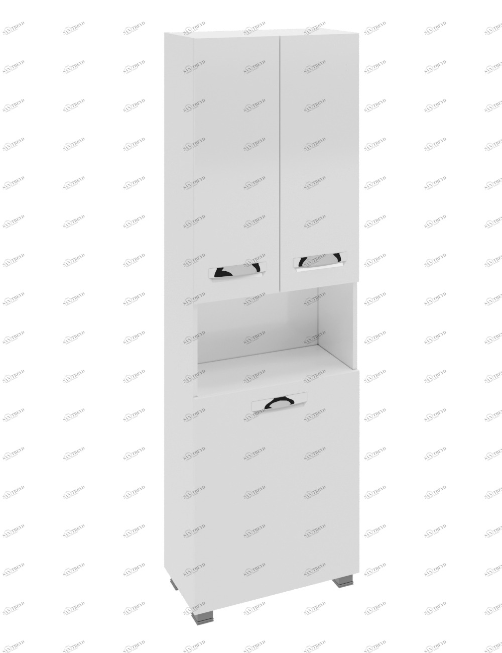 Пенал Plaza 600 (с бельевой корзиной)600⨉300⨉18900 мм белый Santreyd sun-id-664537