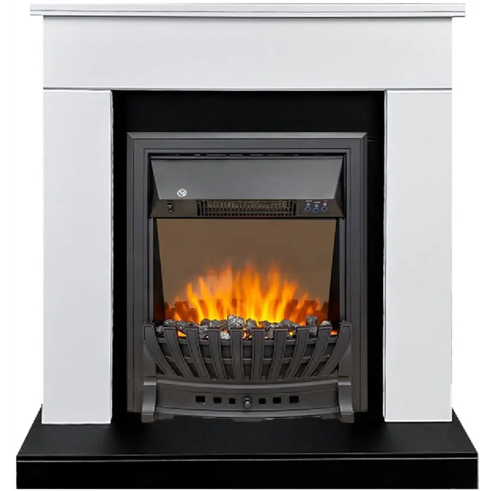 Каминокомплект Royal Flame Bergen STD SFT разборный Aspen Black 1.5 кВт цвет бело-черный STLM-2194173