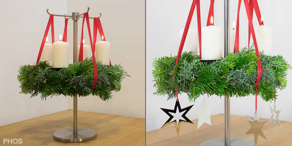 AKS2 Подставка для адвентского венка на стол PHOS  - Вид №1