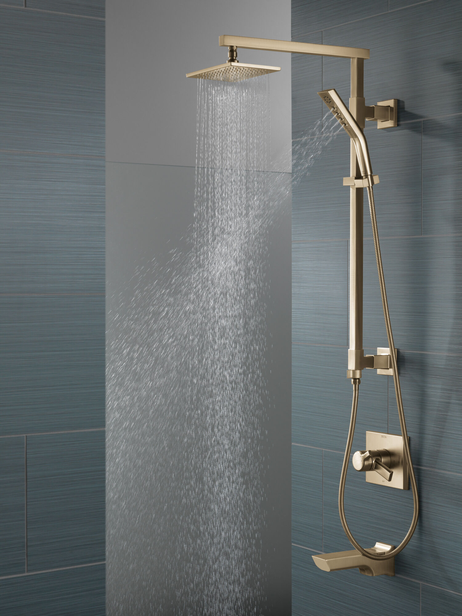 58420-CZ Душевая колонна угловая 26 дюймов Delta Faucet Universal Showering Шампанское бронза  - Вид №4