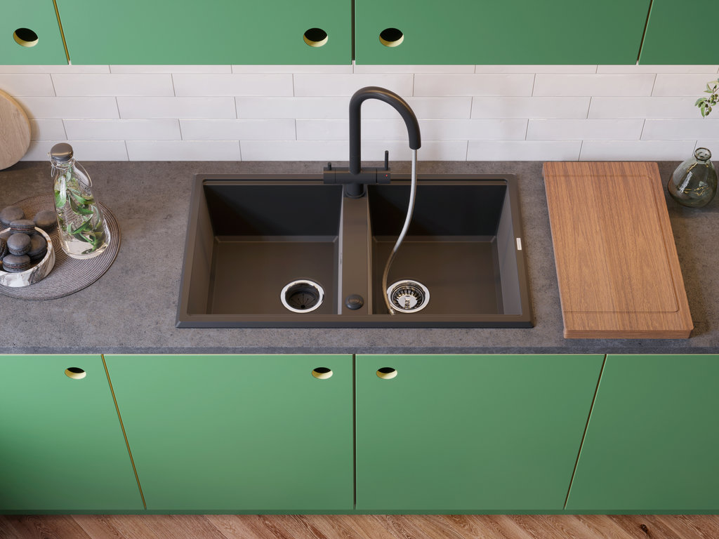 Кухонная мойка Tedori 86-2 GR OMOIKIRI 4993572 - Вид №2