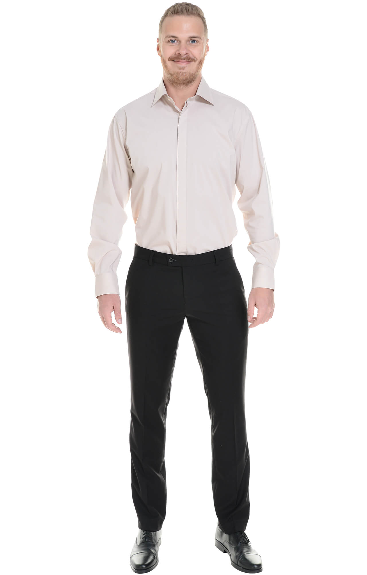 62440 Рубашка мужская  beige El-Risto  Корпоративная одежда  размер 41/170-176  - Вид №2