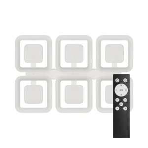 89107482 Люстра потолочная светодиодная диммируемая Ritter Domino 52011 5 с д/у 240 Вт 77 м² регулируемый белый свет цвет белый STLM-0916530