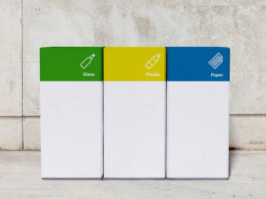 Бетонные стойки для мусора для утилизации отходов