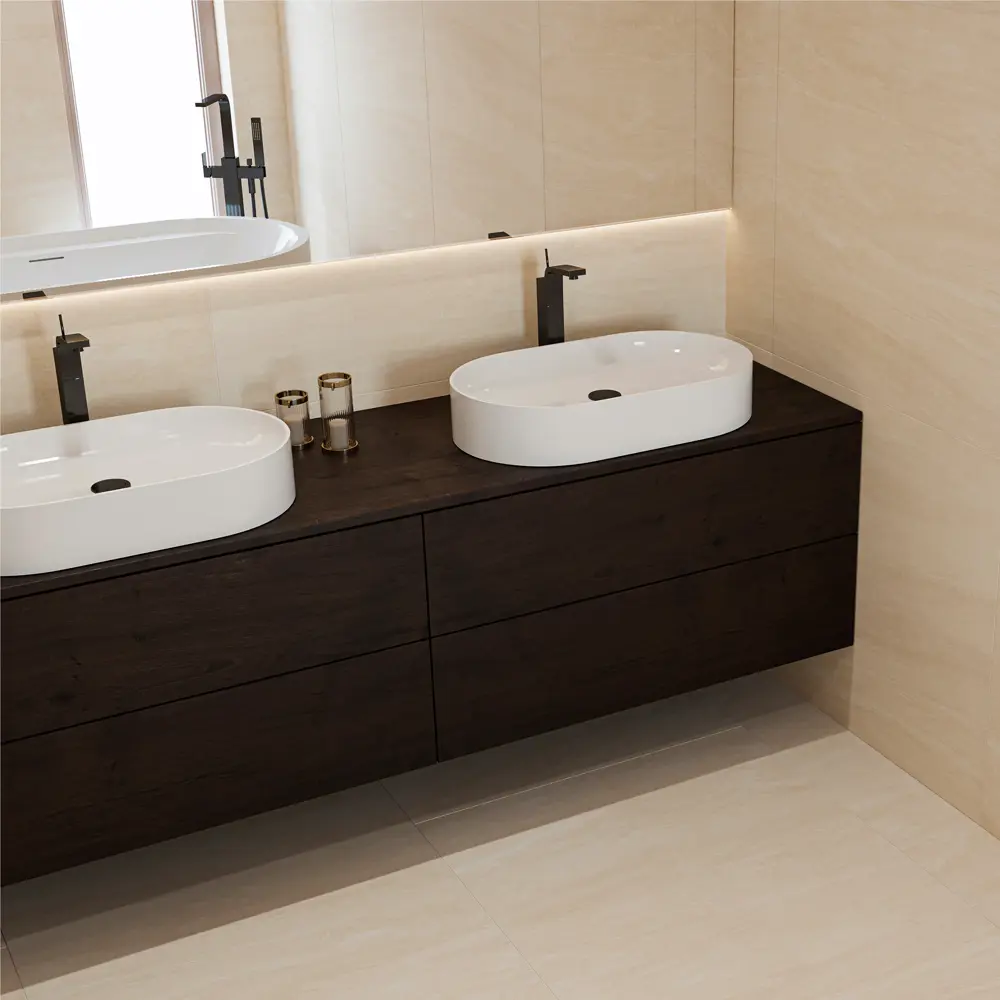 Глазурованный керамогранит Abgres Travertin 80x80 см 1.92 м² матовый цвет бежевый 89461869 STLM-2141967 Santreyd - Вид №3
