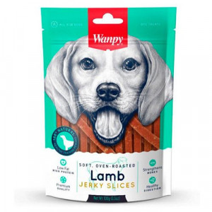 ПР0042110 Лакомство для собак Dog сосиски из мяса ягненка 100г WANPY