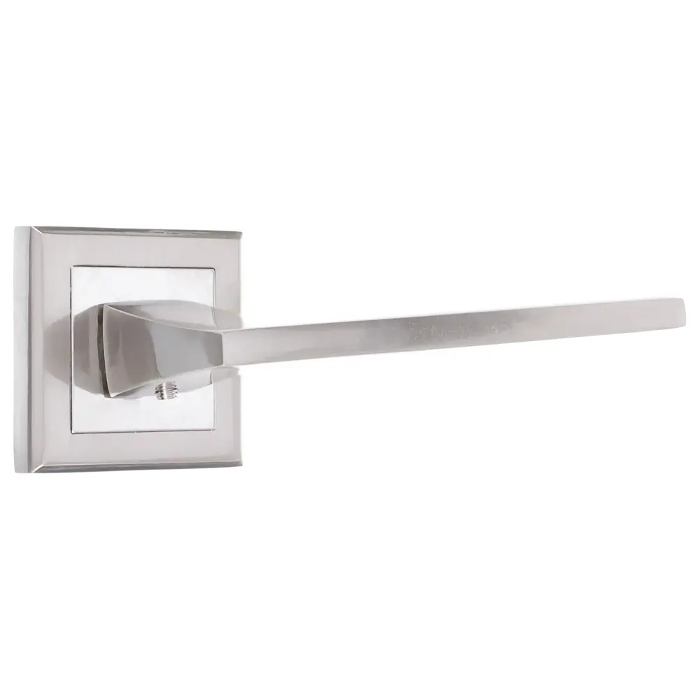 Дверная ручка на розетке Фабрика Замков A 201 SN в матовом никеле 18809844 STLM-0012933