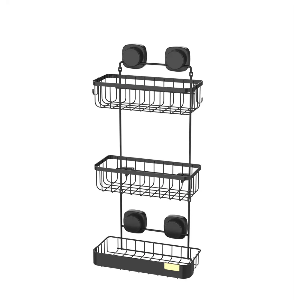 Полка для душа Iddis Soul LM006WC3Bi44 3 яруса цвет черный STLM-2009041