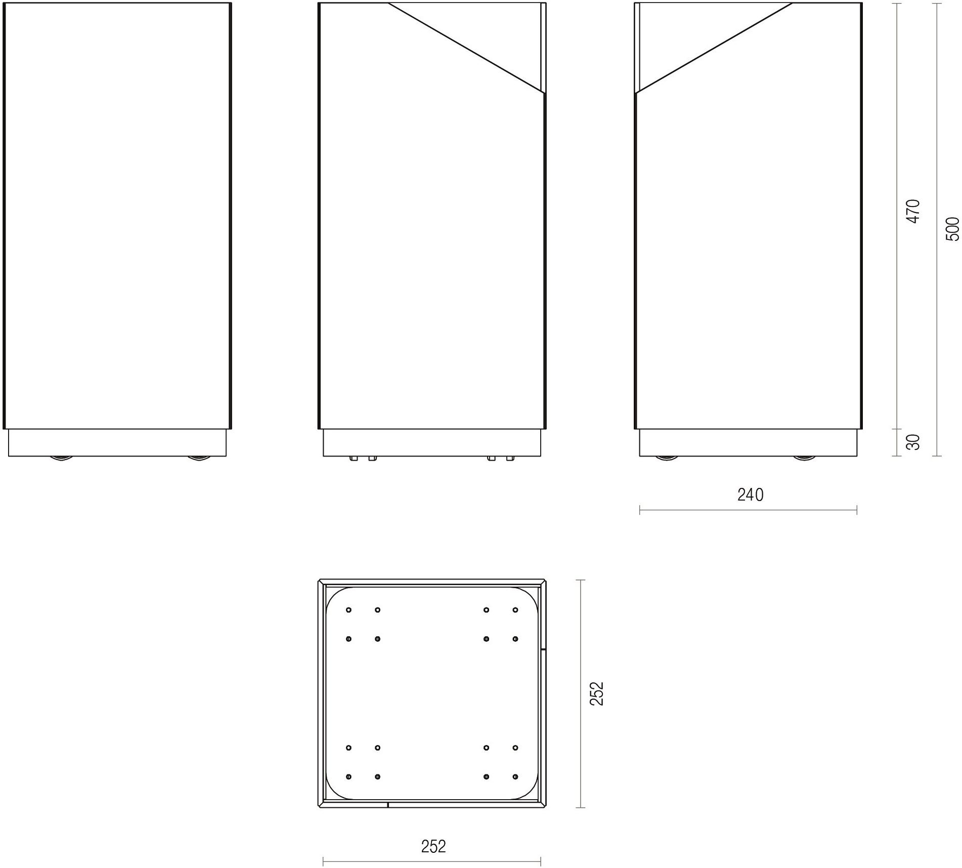 PROF Напольная подставка для зонтов из стекла и металла Louise sun-id-1358108 - Вид №4