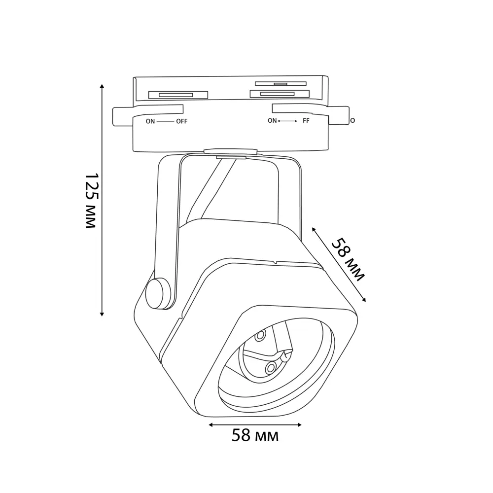 Трековый светильник Volpe Q320 - направленное освещение для интерьера 86672088 STLM-0070714 - Вид №6