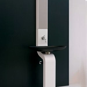 Колонна под раковину с зеркалом белая white LFA010 ArtCeram LA FONTANA Collections