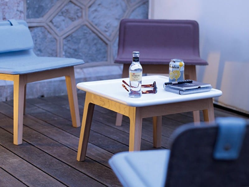 Квадратный журнальный столик из дуба ALKI Laia ARCH-00054509 - Вид №2