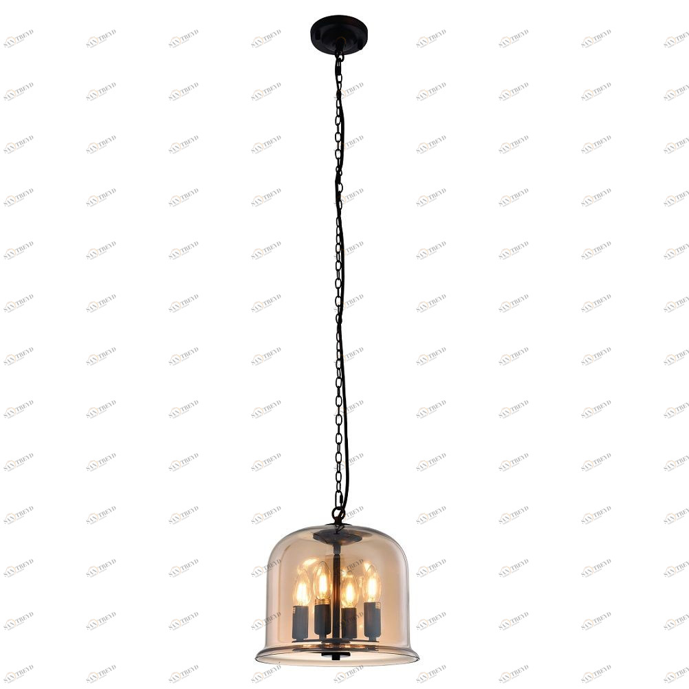 Подвесная люстра Crystal Lux Krus SP4 Bell CRYSTAL LUX ДИЗАЙНЕРСКИЕ, KRUS 056921 Коричневый 
