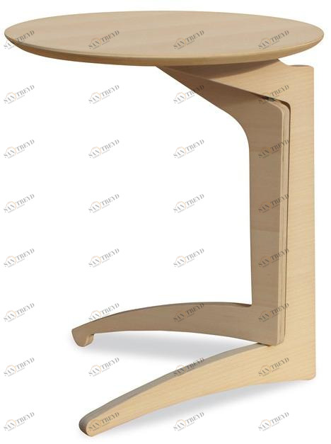 KARN Круглый деревянный журнальный столик Happy design 500-1