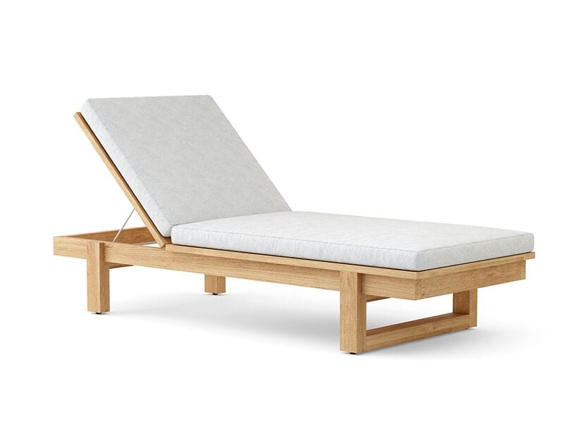 Садовая кровать с откидной спинкой из тикового дерева Walters Resort ARCH-00058640