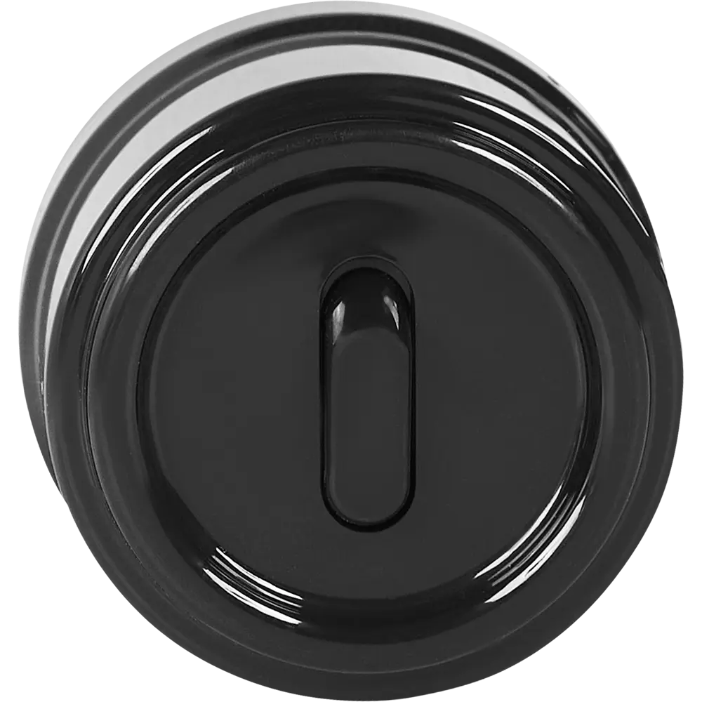 Выключатель Electraline проходной одноклавишный в глянцевом коричневом исполнении 84229195 Лофт STLM-0047230 - Вид №1