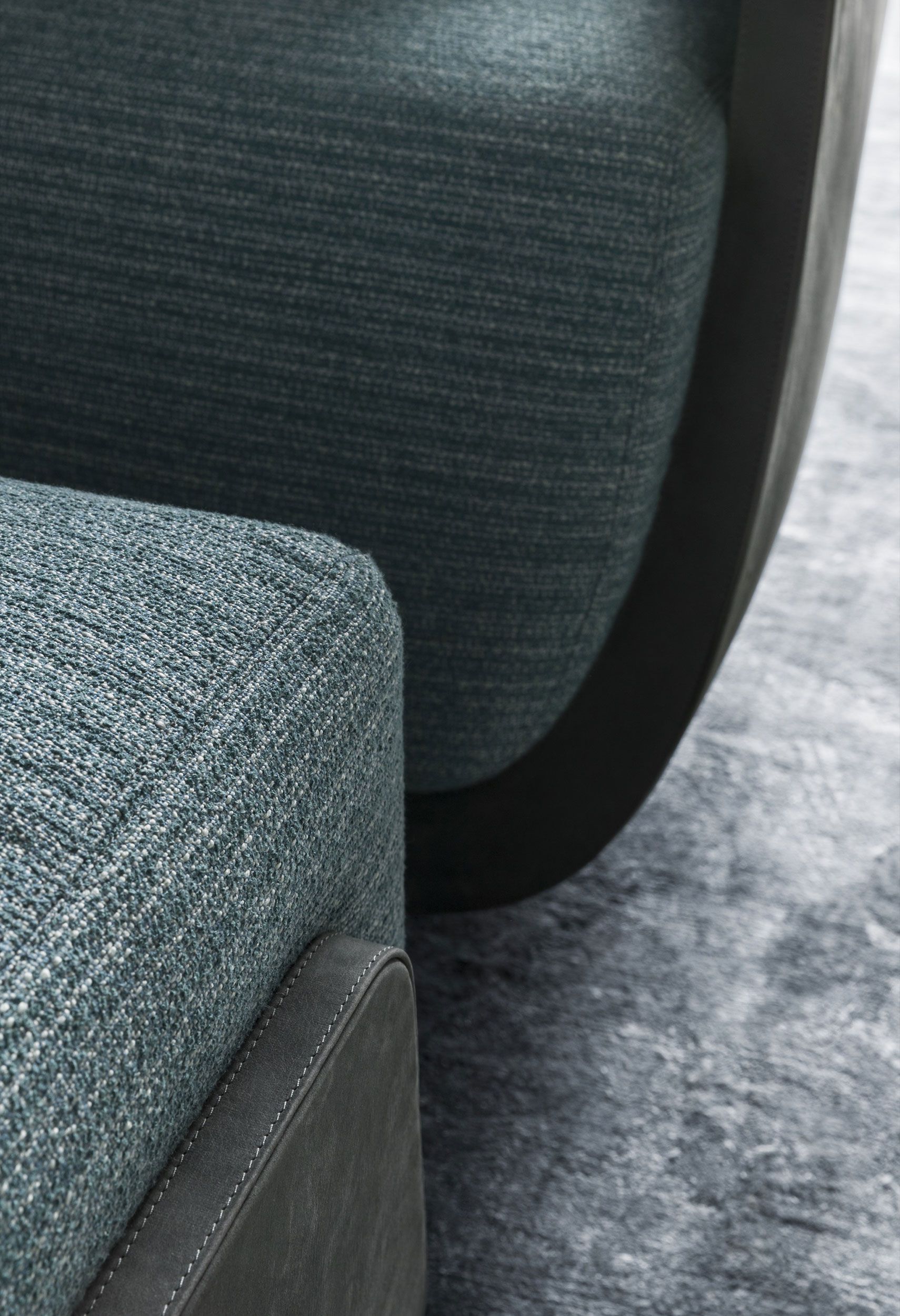 Прямоугольный пуф из кожи и ткани OAK New York Suite ARCH-00077988 - Вид №5