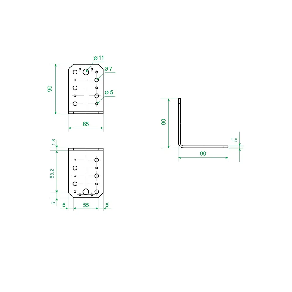 Крепежный уголок Santreyd KU для деревянных конструкций и мебели 83613039 STLM-0042750 - Вид №4