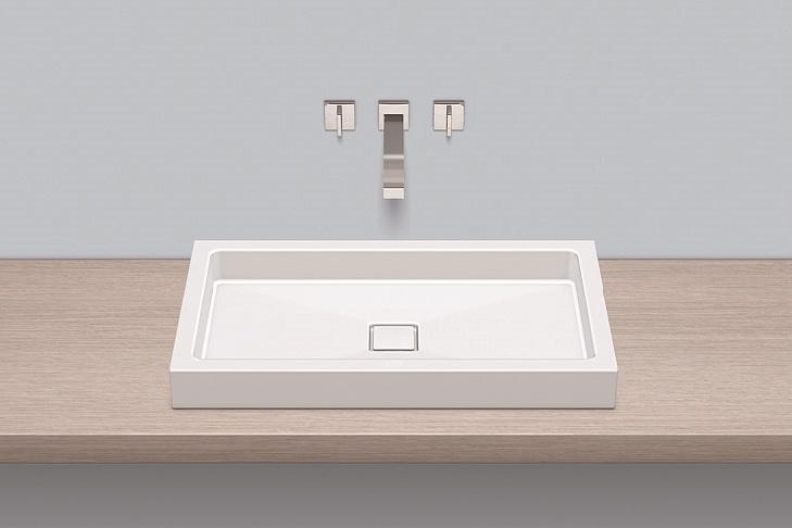 3208000401 Надставная раковина, ab.re700.4, белая, противомикробное Alape серия RE (X.plicit) 