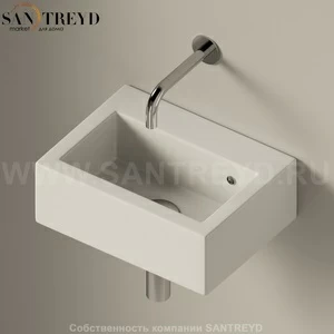 50889016 Подвесная раковина настенная прямоугольная Ceramica Flaminia Acquagrande белая