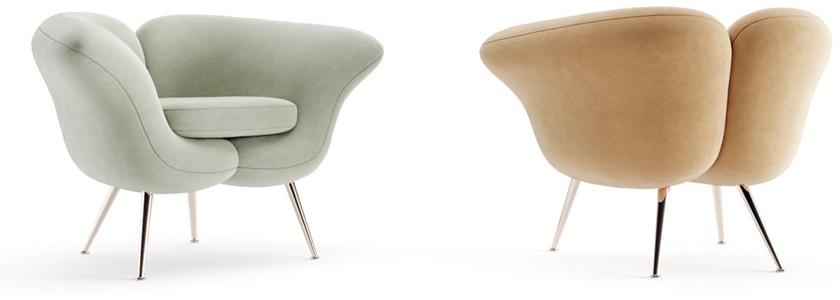 Mytto Кресло из ткани с подлокотниками Mytto x nelson de araujo sun-id-1344881 - Вид №2