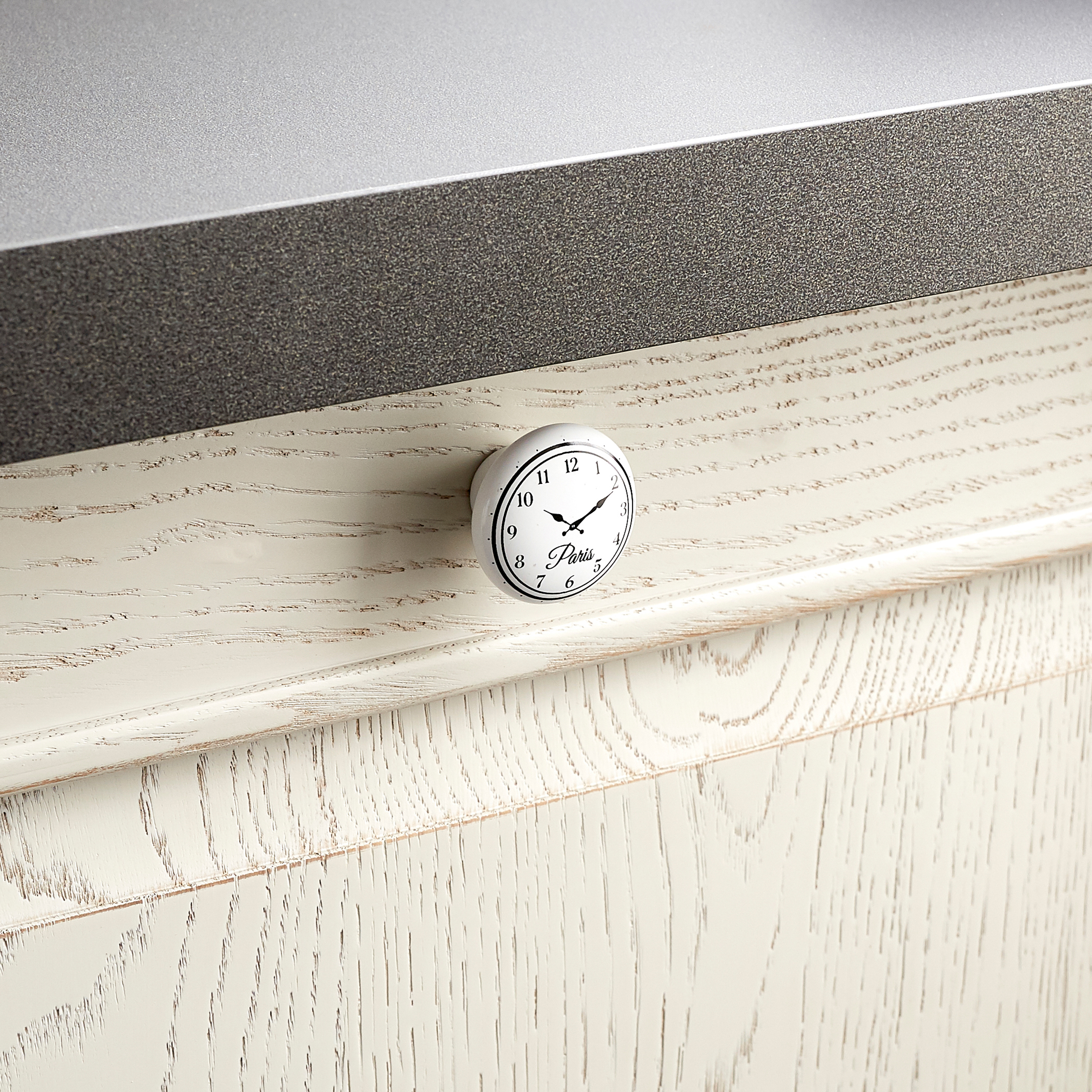 81967295 Ручка-кнопка мебельная Clock 395 мм, цвет белый, 2 шт. STLM-0015994 INSPIRE  - Вид №6
