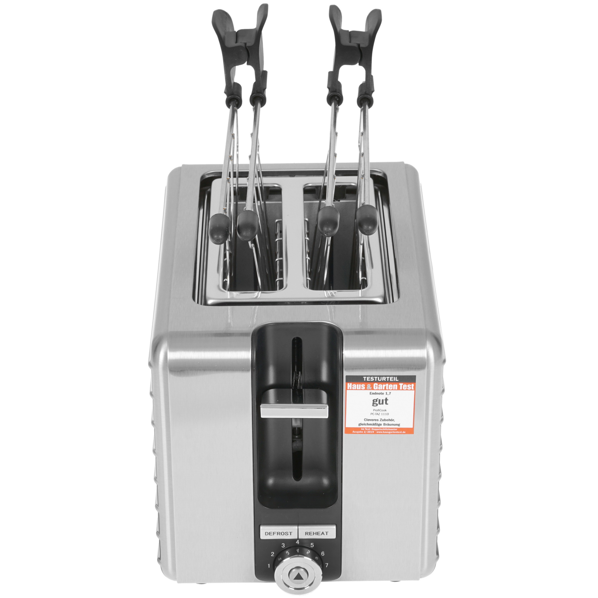 5327200 Тостер ProfiCook PC-TAZ 1110 серебристый STDN-0015835 - Вид №1
