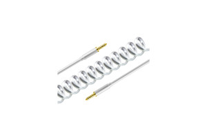 17579925 Витой аудио кабель AUX 3.5 mm Jack кабель 1М белый EX-K-479 EXPLOYD
