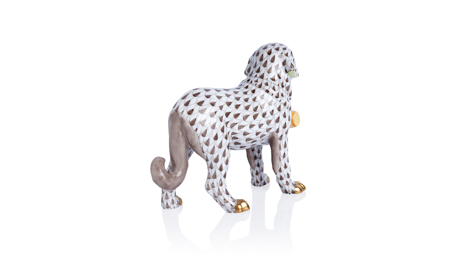 10615706 Herend Фигурка 10см "Сенбернар" Фарфор  - Вид №1