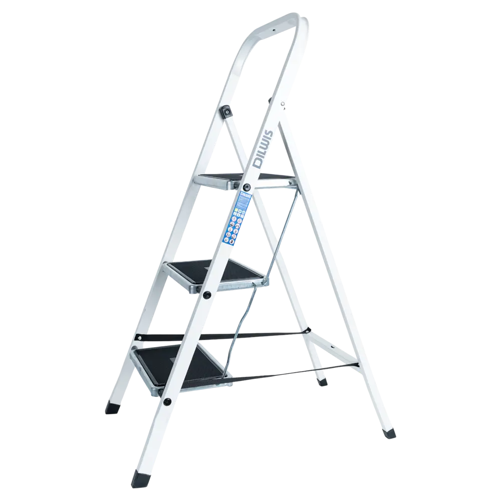 Стремянка стальная DILWIS 3 ступени 511-3LM, максимальная нагрузка 150 кг STLM-2156993