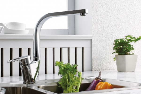 Смеситель для кухни с высоким поворотным изливом LINE F75299C-2 bravat - Вид №3